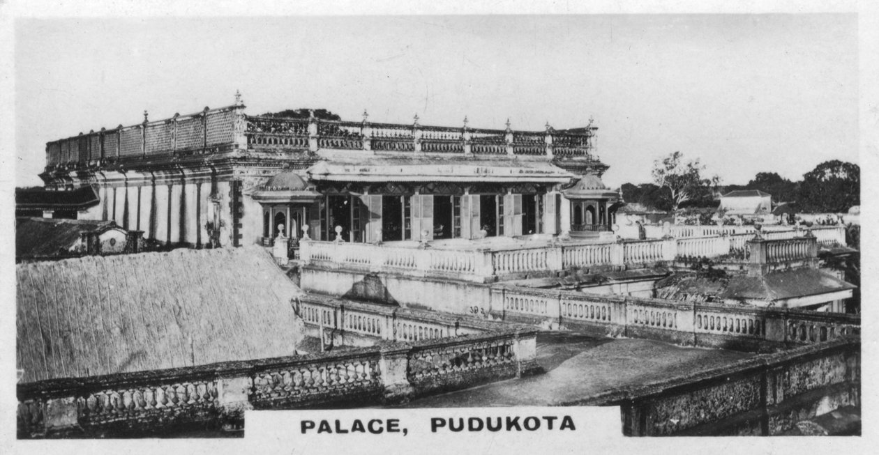 Palace, Pudukottai, Tamil Nadu, India, c1925 av Unbekannt