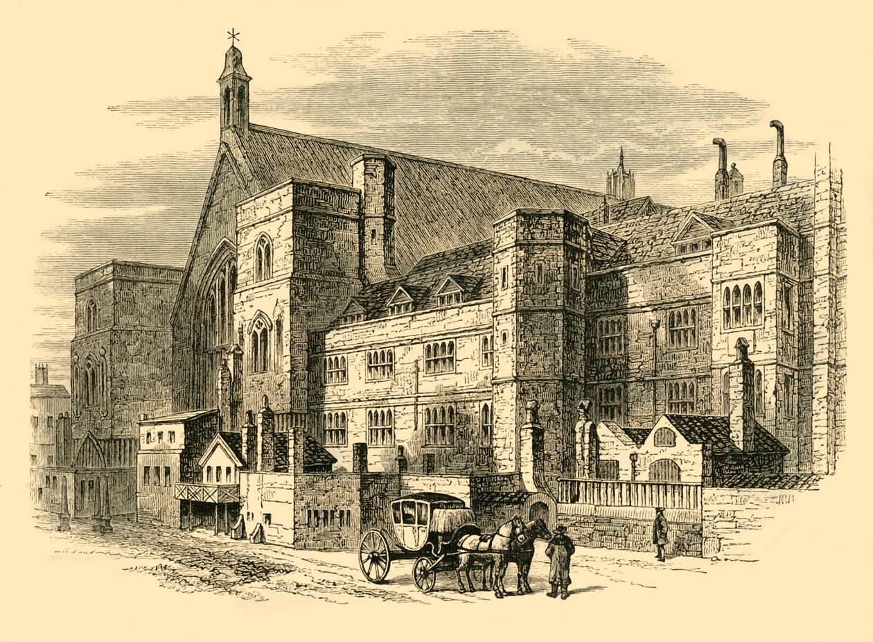 Palace Yard i det attende århundre, 1881. av Unbekannt