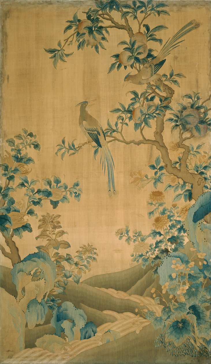 Panelmøbelstoff, Kina, Qing-dynastiet 1644-1911, 17501800. av Unbekannt