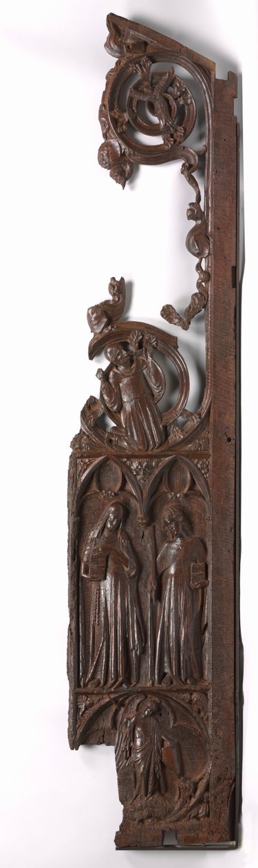 Panel fra en korstall, ca. 1330-1340. av Unbekannt