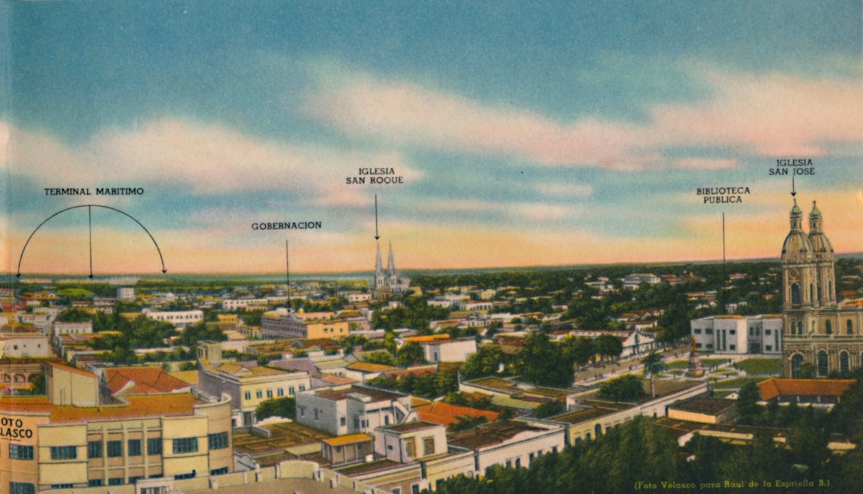 Panorama over Barranquilla Central Sector, c1940-tallet av Unbekannt