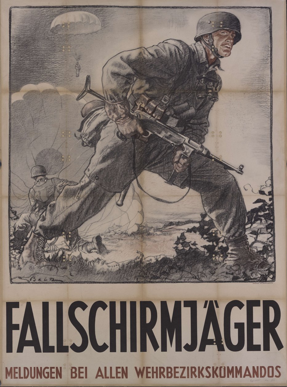 Fallskjermjeger, 1942. av Unbekannt