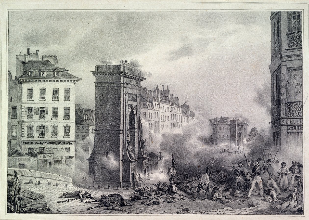 Paris. Julirevolusjonen i 1830, 1830 av Unbekannt