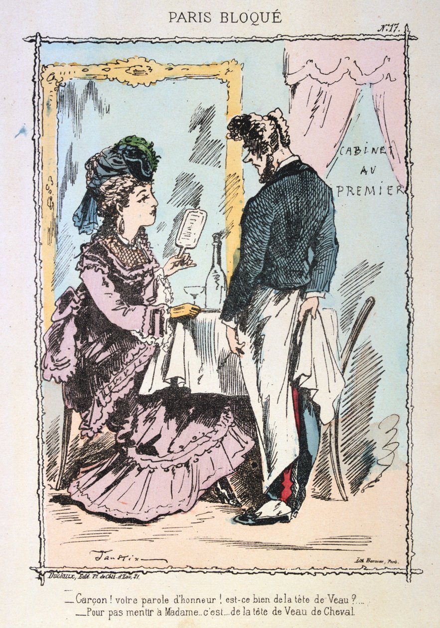 Paris beleiret, 1870-1871. av Unbekannt