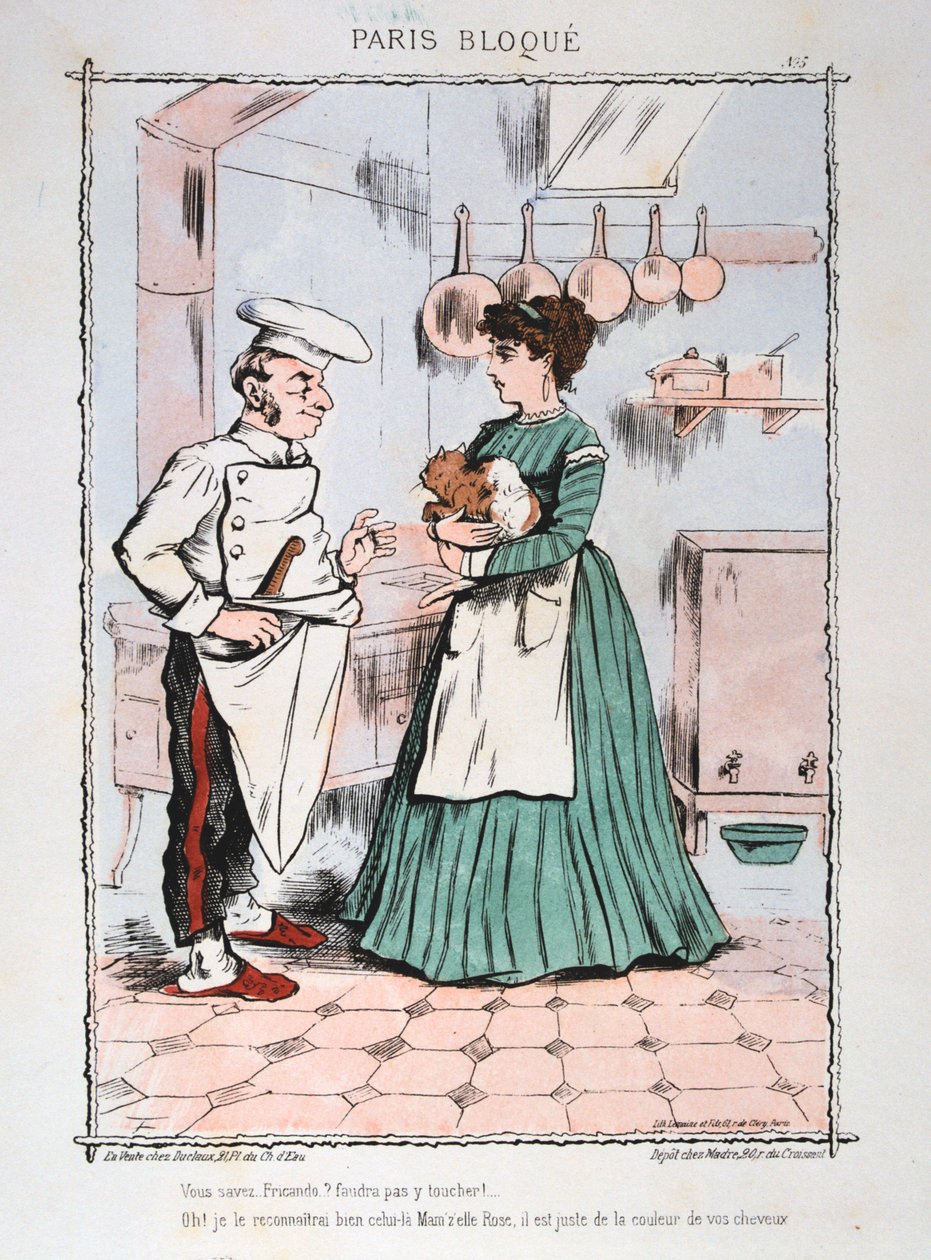 Paris beleiret, 1870-1871. av Unbekannt