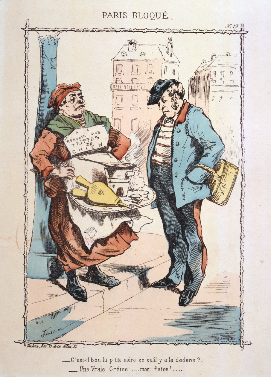 Paris beleiret, 1870-1871. av Unbekannt