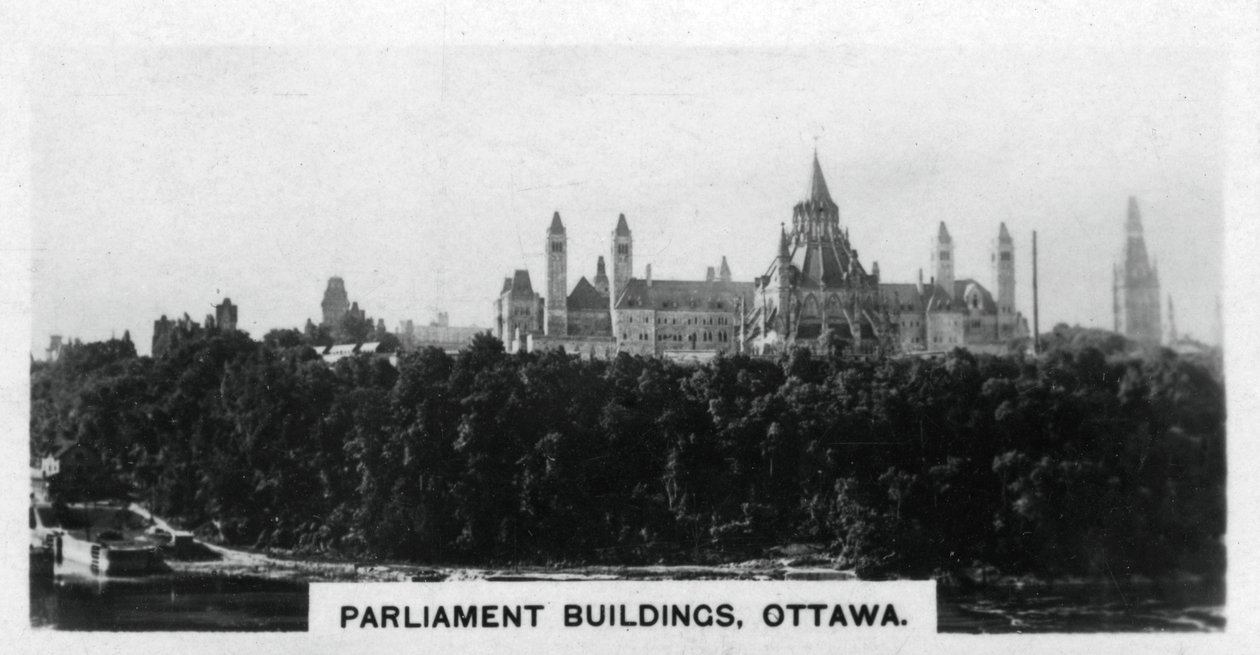 Parlamentsbygninger, Ottawa, Canada, ca 1920-tallet av Unbekannt