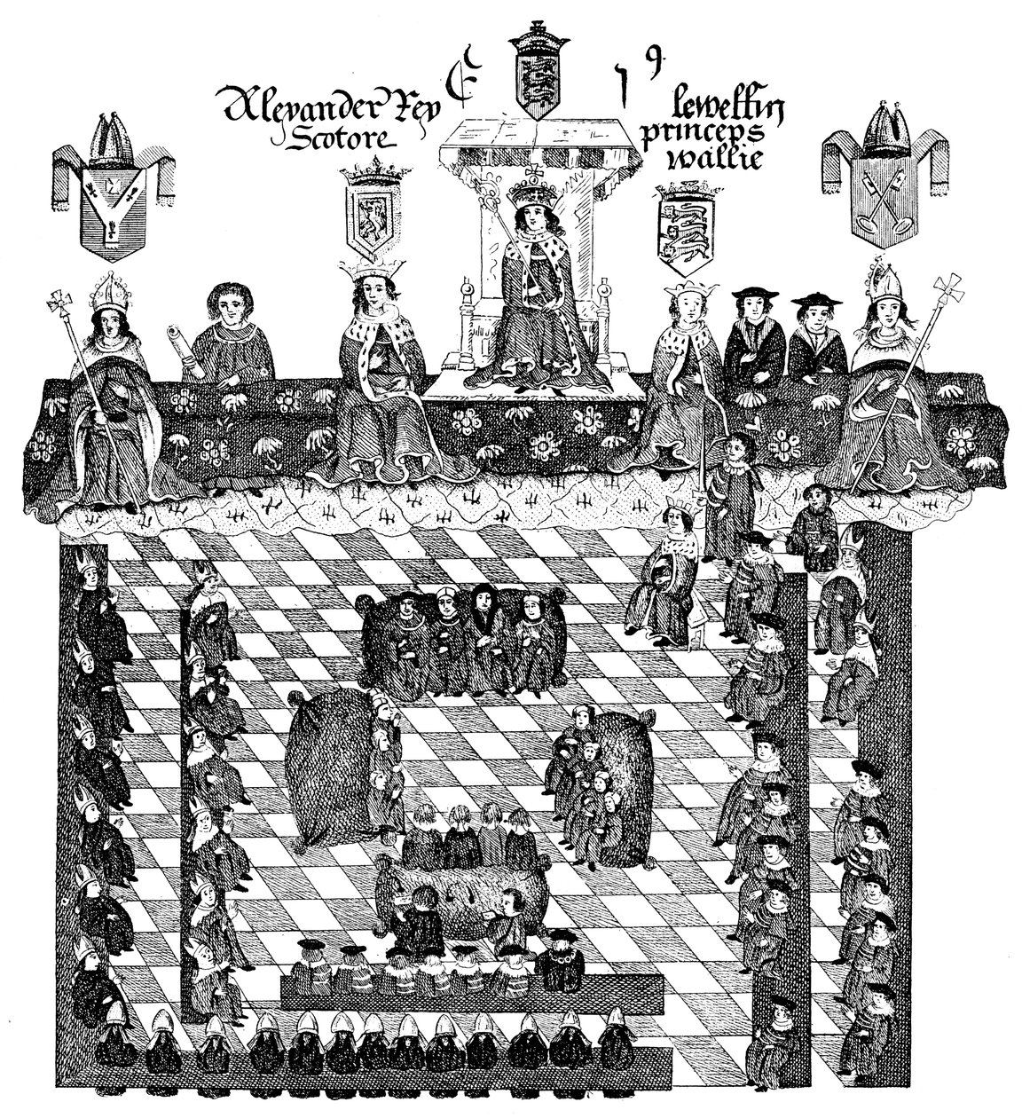 Parlamentet til Edward I, 1200-tallet, c1905 av Unbekannt