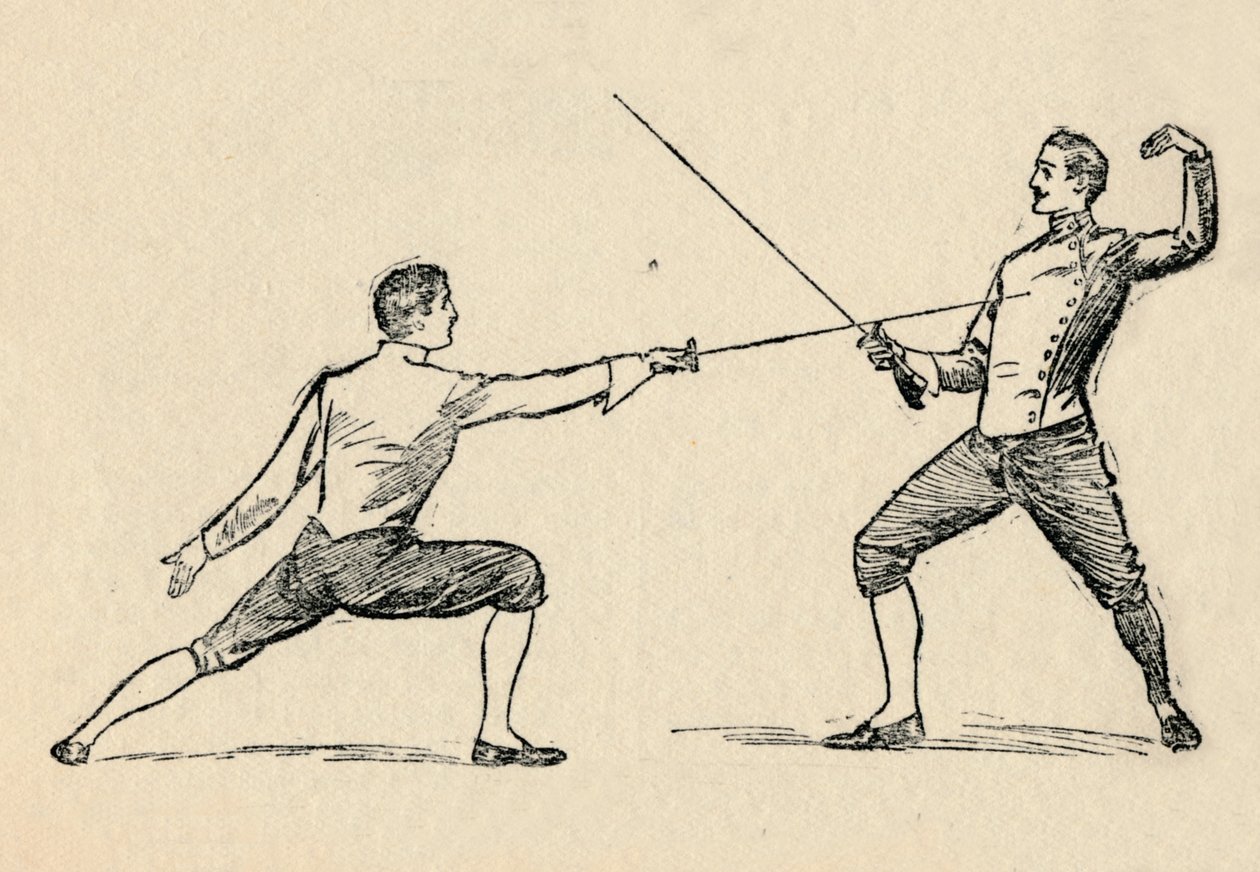 Parry in Tierce - Fekting, 1912 av Unbekannt