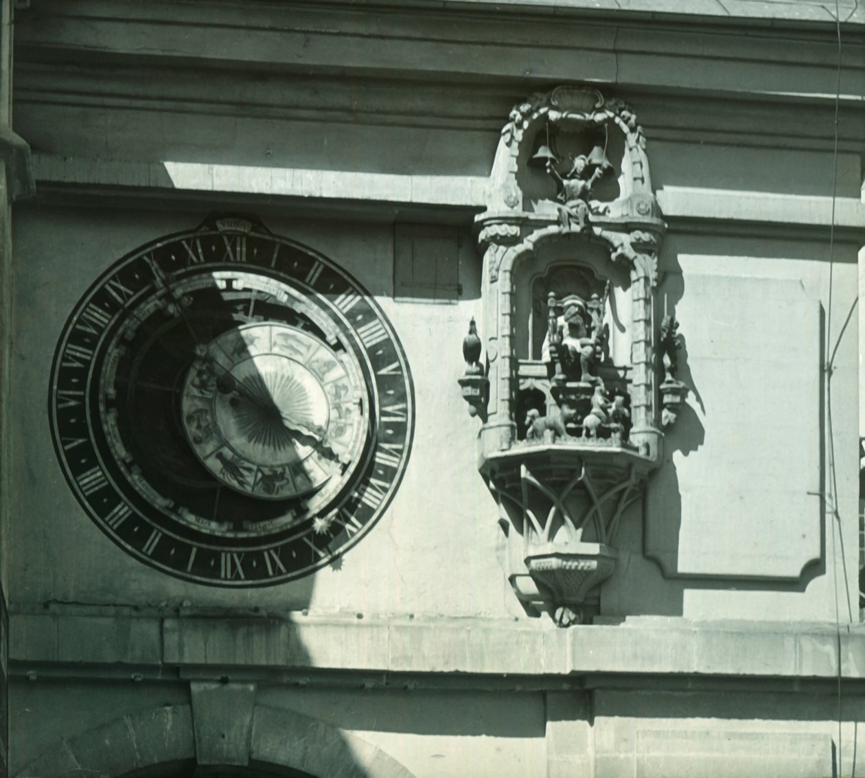 En del av Clock - Berne - 1887. av Unbekannt