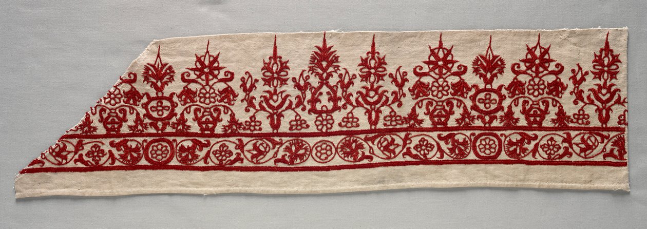 Del av en skjørtgrense, 1800-tallet. av Unbekannt