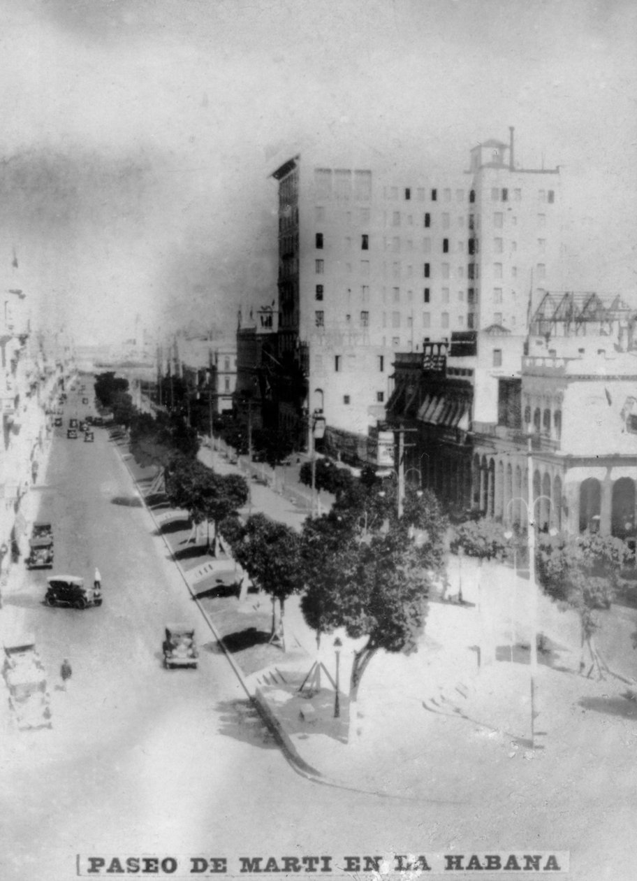 Paseo de Marti i Havana, 1920-tallet av Unbekannt