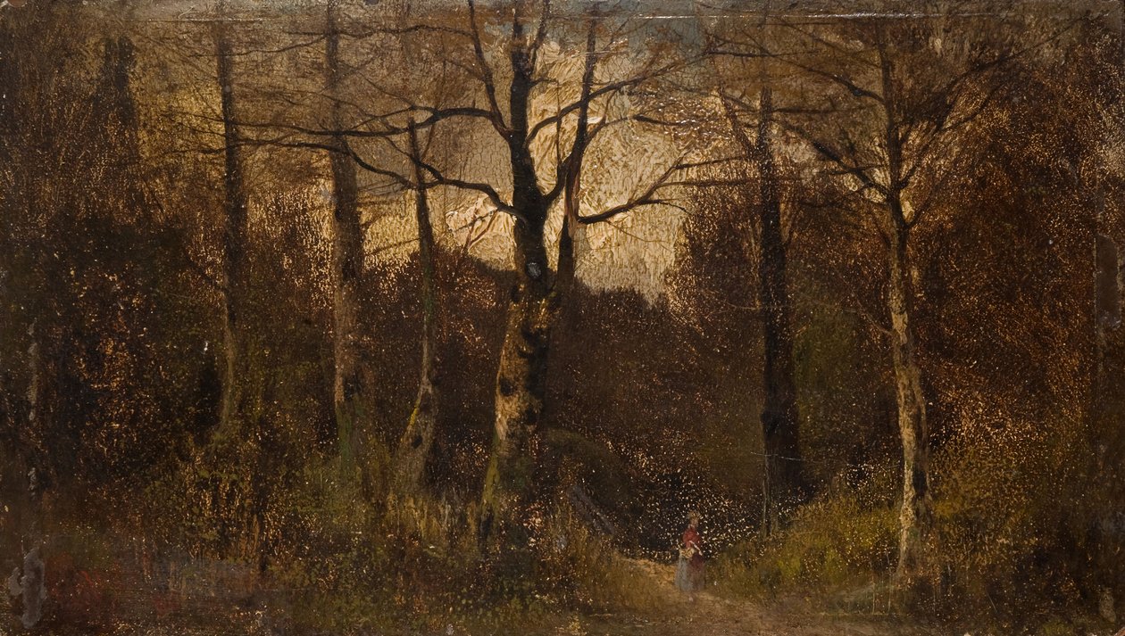 Path through a Wood, 1900. av Unbekannt