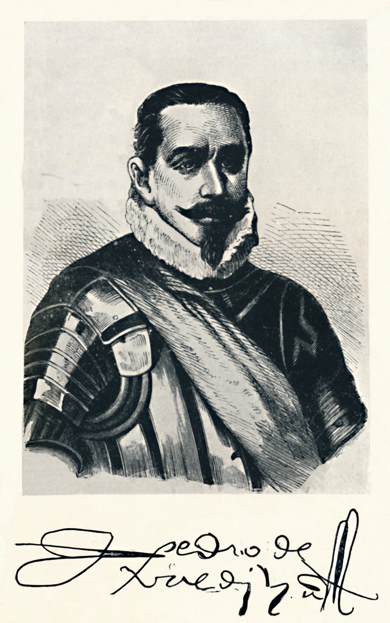 Pedro De Valdivia, c1879, 1911 av Unbekannt