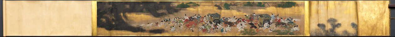 Folk som flykter fra en brann, 1615-1868. av Unbekannt