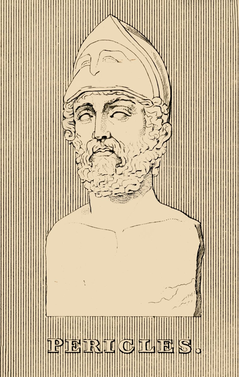 Perikles, ca 495-429 f.Kr., 1830. av Unbekannt
