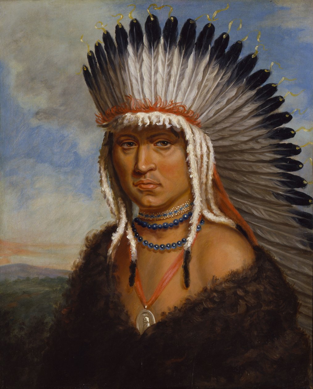Petelesharro sjenerøs sjef, ca. 1822. av Unbekannt