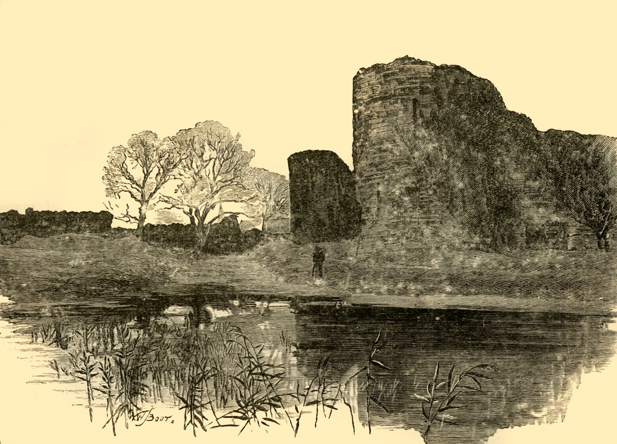 Pevensey Castle, 1898. av Unbekannt