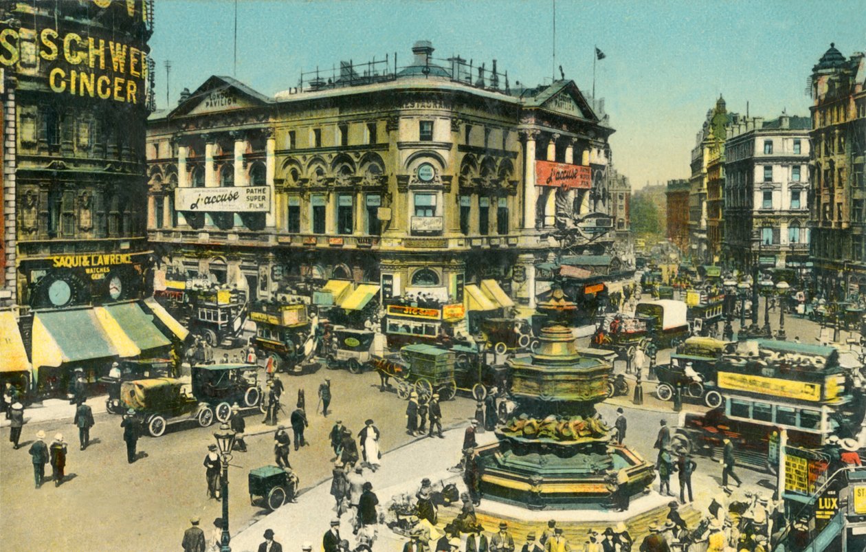 Piccadilly Circus, London, c1910. av Unbekannt