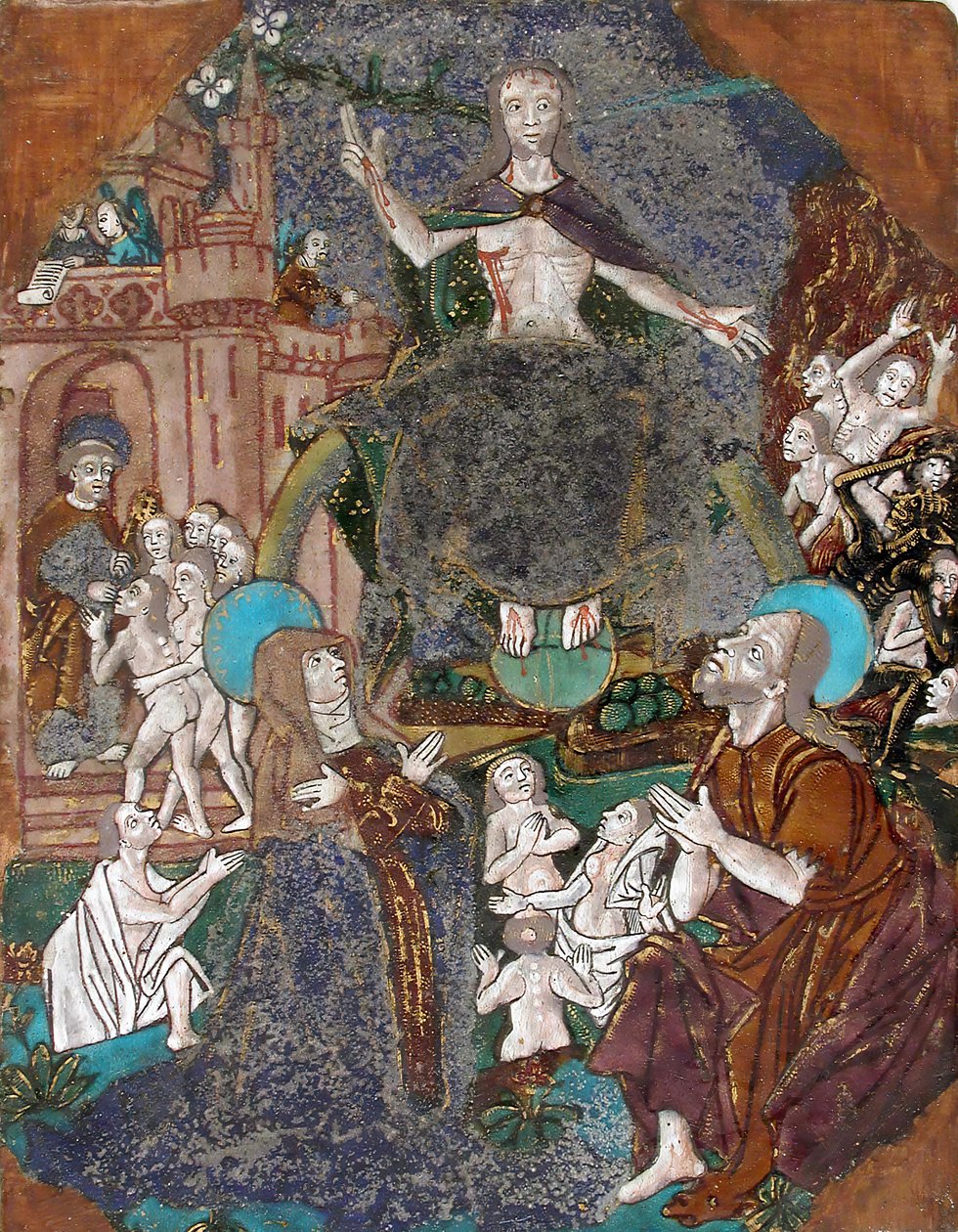 Plakett med den siste dommen, fransk, ca. 1500. av Unbekannt