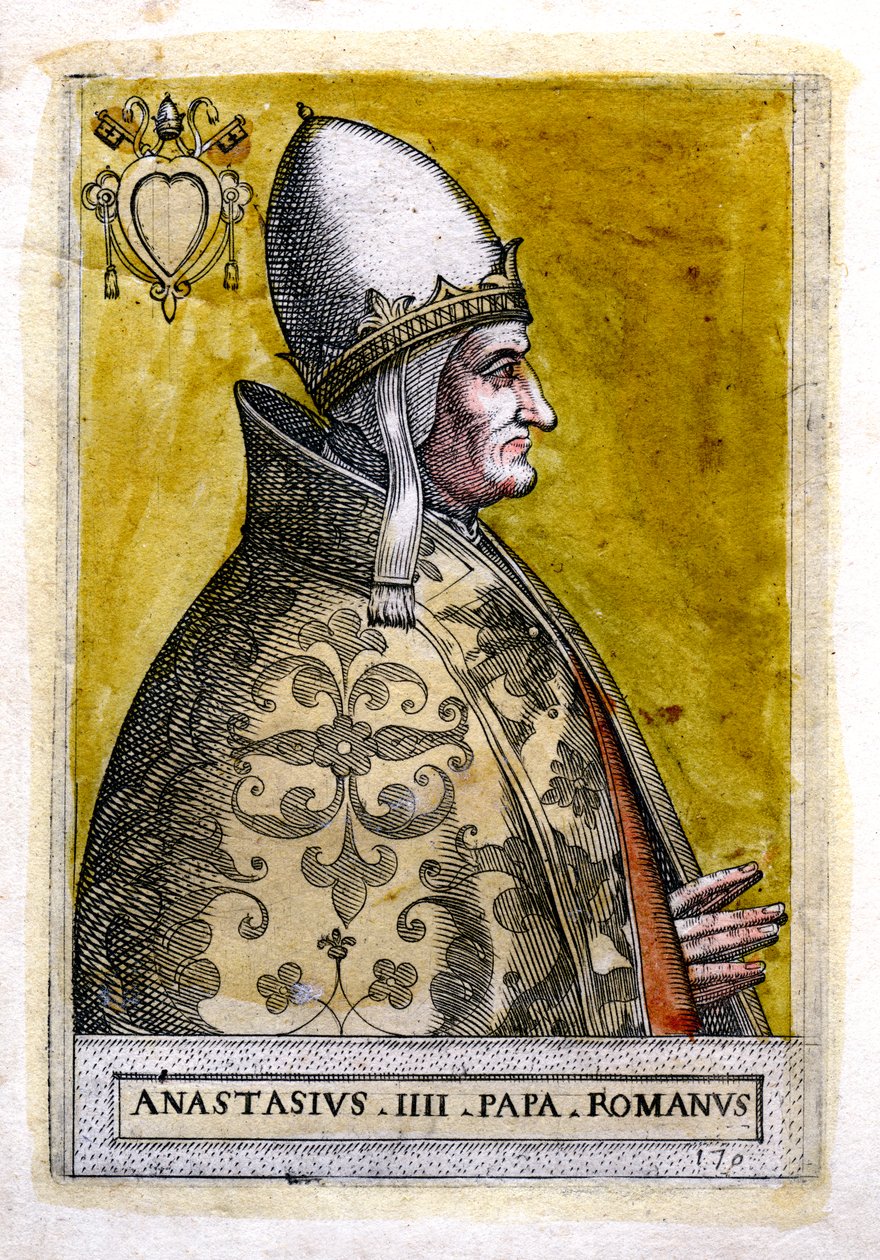 Pave Anastasius IV av Unbekannt