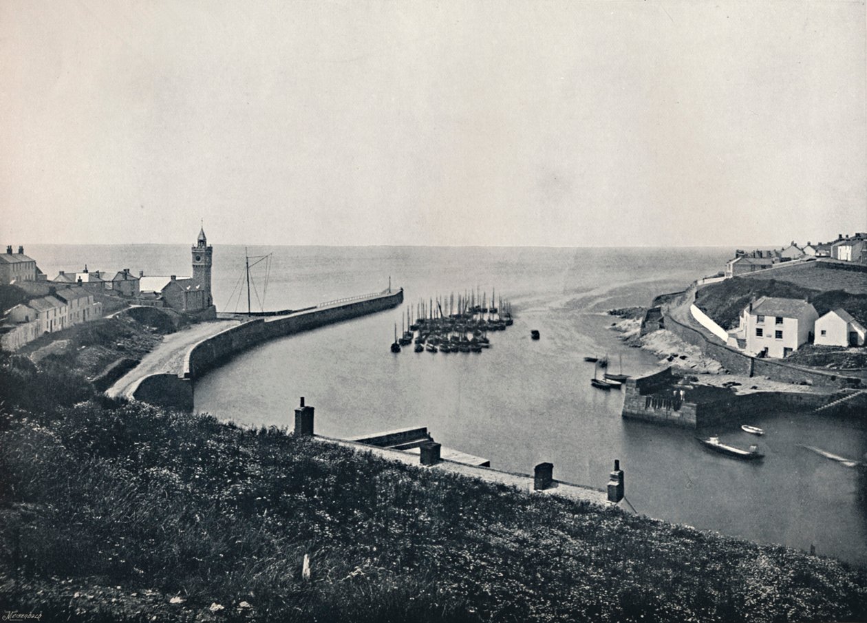 Porthleven - Havnen og utkikk, 1895 av Unbekannt
