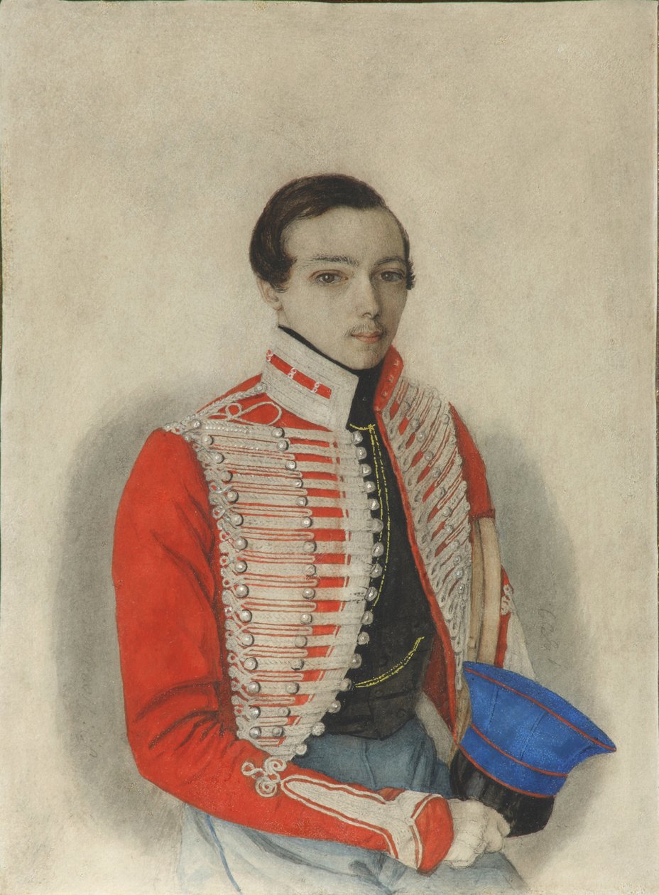 Portrett av Alexander Ivanovich Bezobrazov, 1839 av Unbekannt