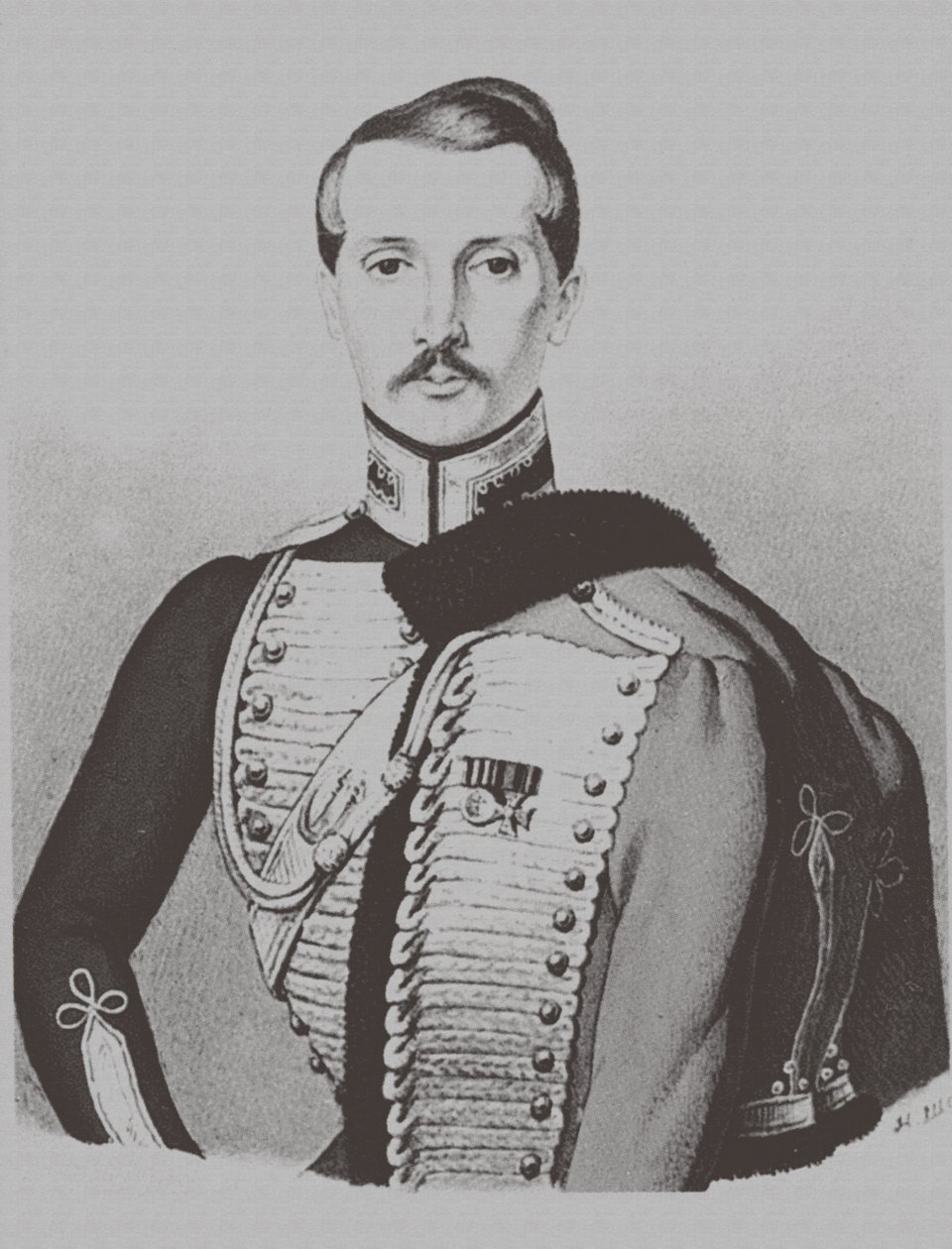 Portrett av Alexey Nikolayevich Wulf 1805-1881, 1830-tallet av Unbekannt