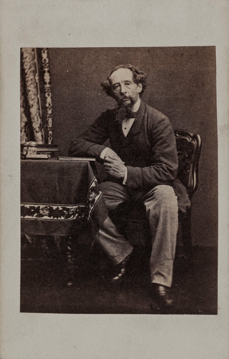 Portrett av Charles Dickens 1812-1870, 1860-årene. av Unbekannt