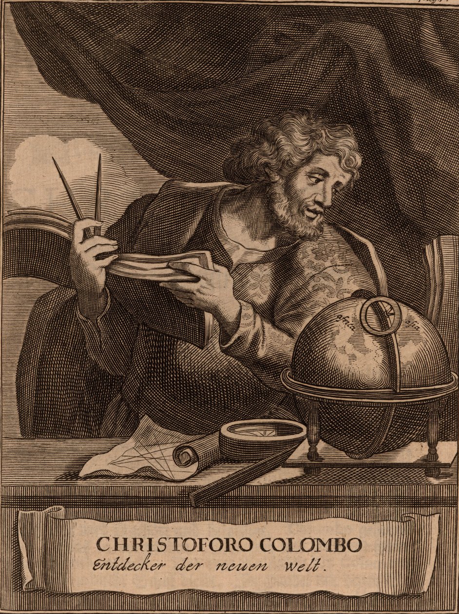Portrett av Christopher Columbus, 1681. av Unbekannt