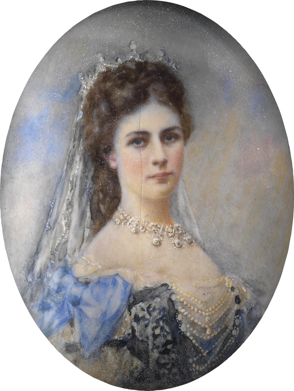 Portrett av Elisabeth av Bayern, ca. 1900 av Unbekannt