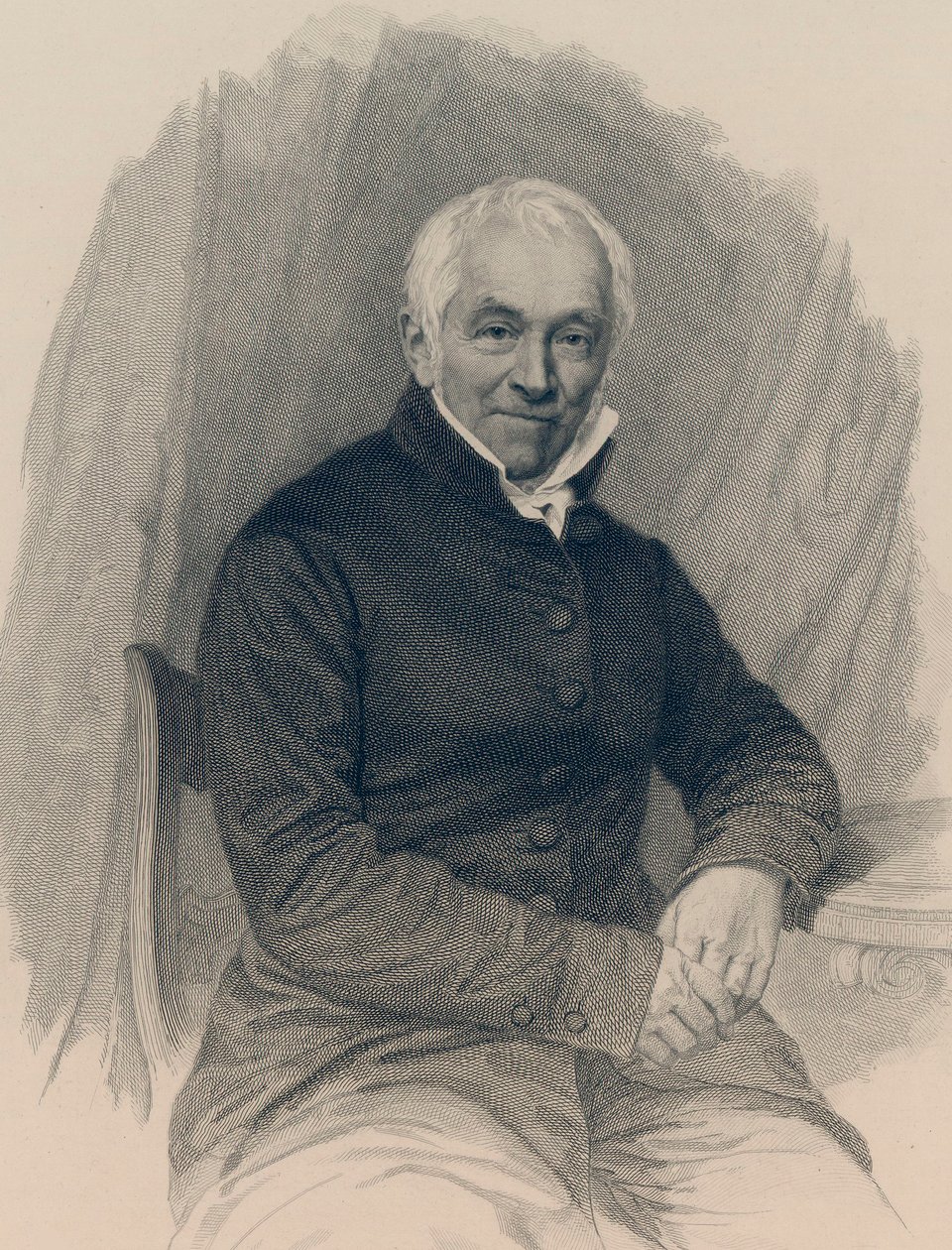 Portrett av Ernst Moritz Arndt 1769-1860. av Unbekannt