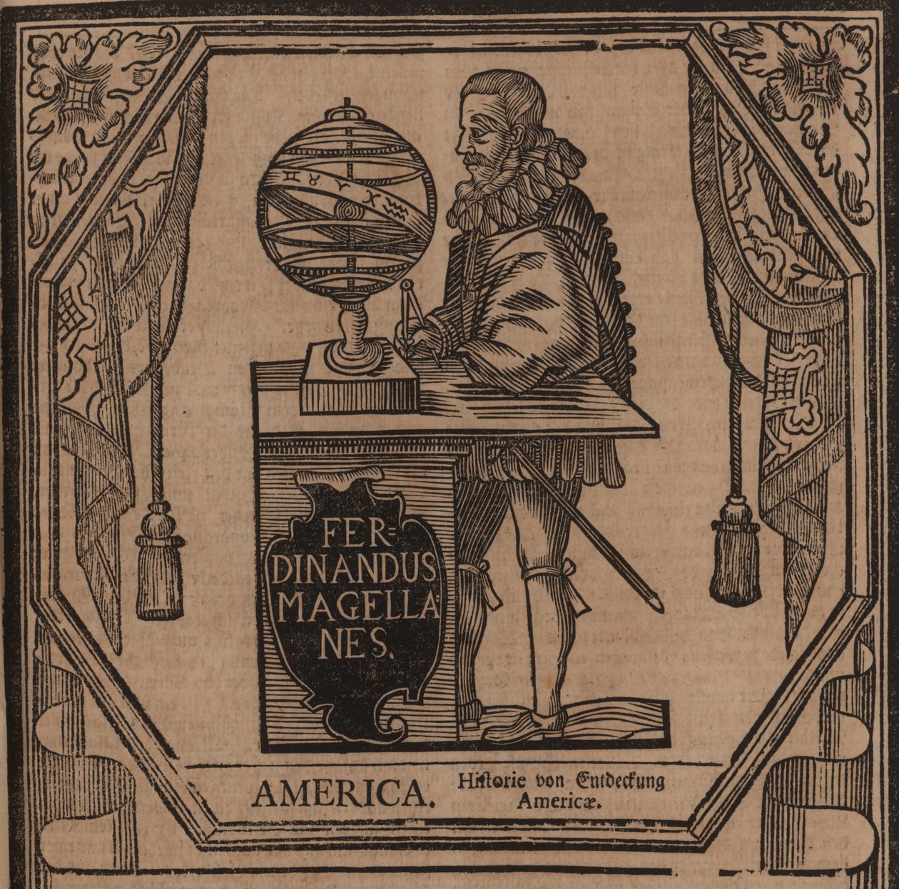 Portrett av Ferdinand Magellan 1470-1521, 1724. av Unbekannt