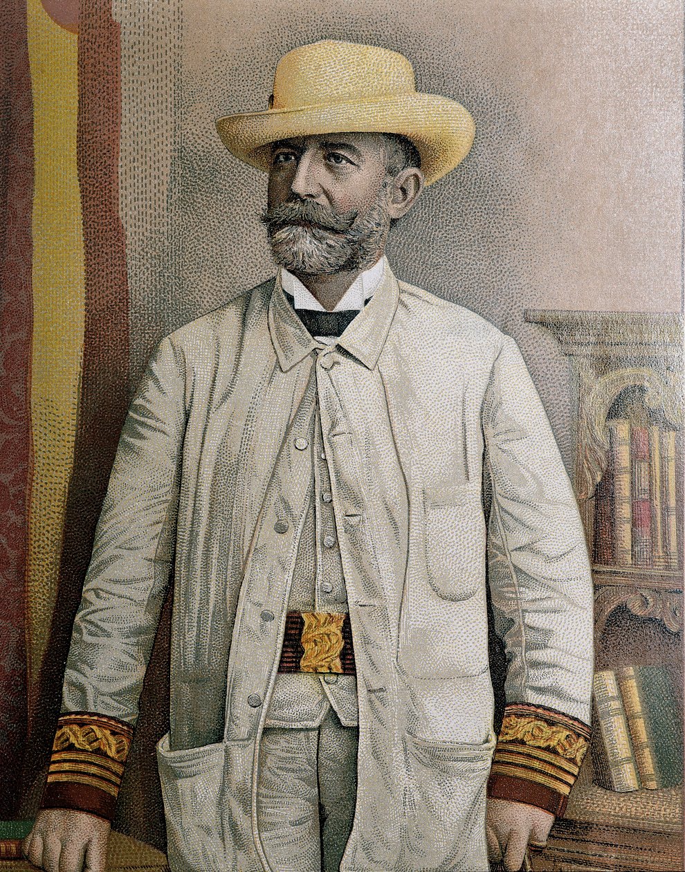Portrett av Fidel Alonso Santocildes (1844-1895), illustrasjon av Unbekannt