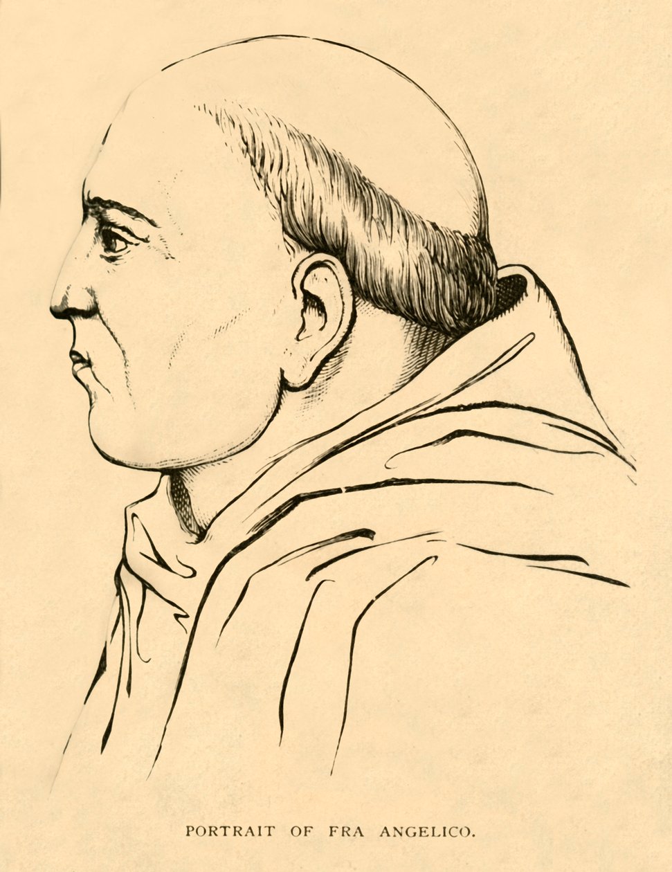 Portrett av Fra Angelico, 1881. av Unbekannt