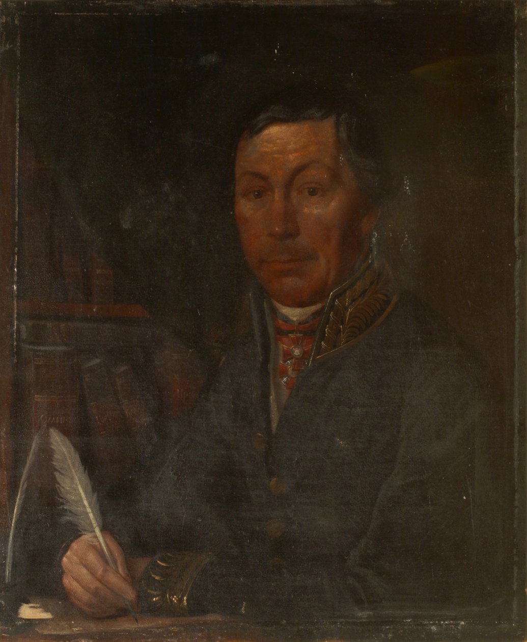 Portrett av Ivan Ivanovich Martynov 1777-1807, 1800-tallet av Unbekannt