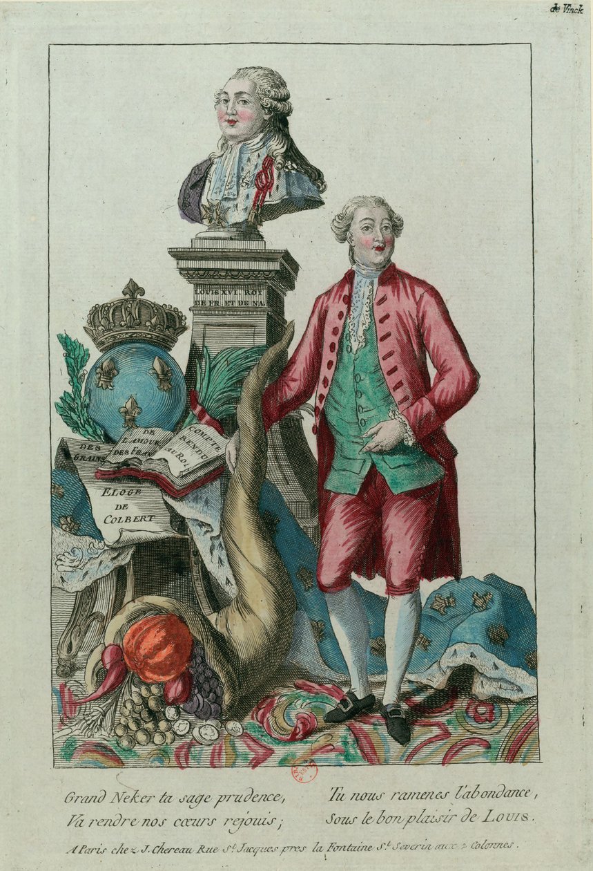 Portrett av Jacques Necker 1732-1804, 1781. av Unbekannt