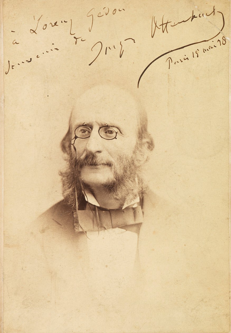 Portrett av Jacques Offenbach 1819-1880, 1878. av Unbekannt