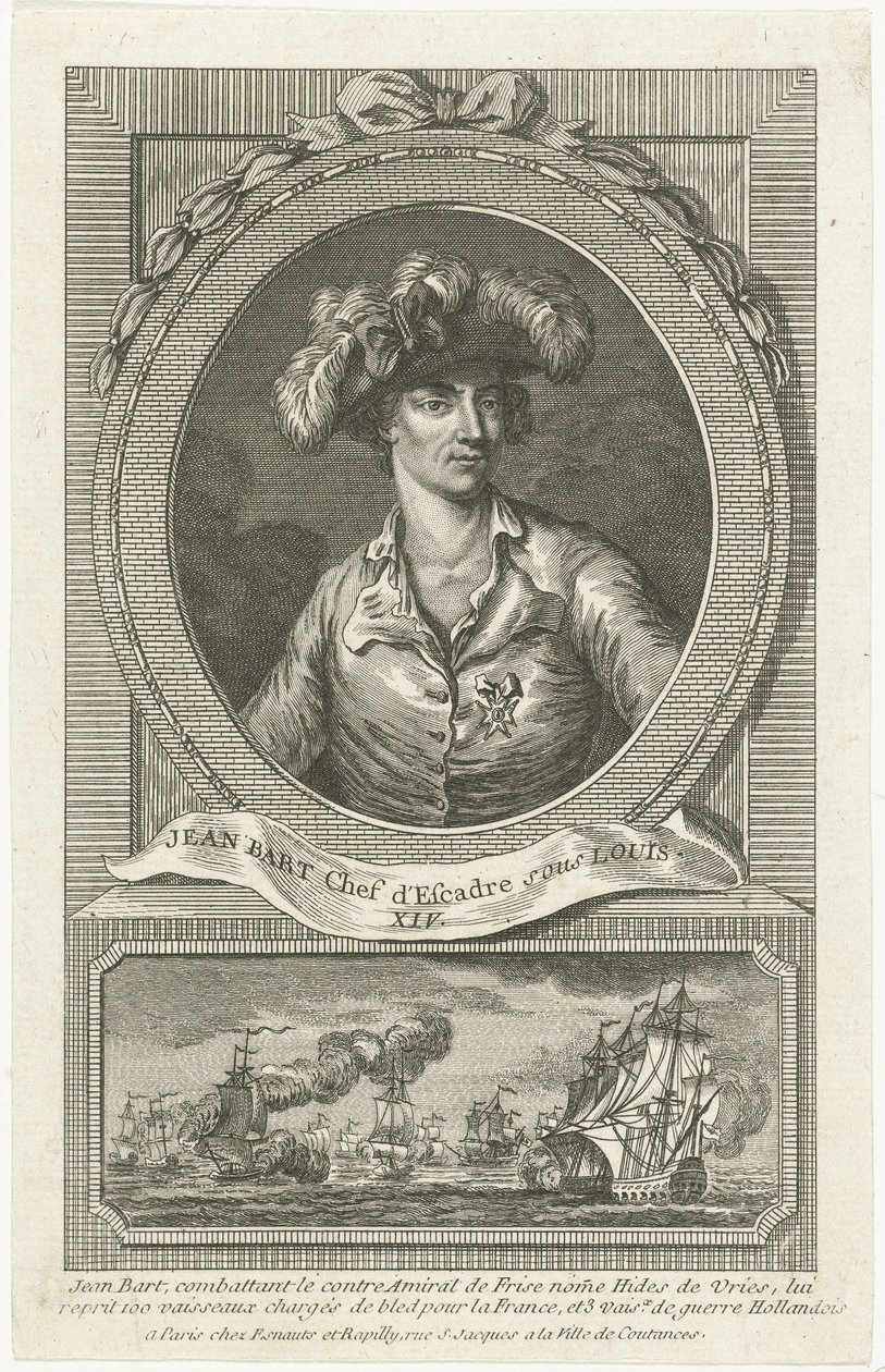 Portrett av Jean Bart 1650-1702, 1694. av Unbekannt