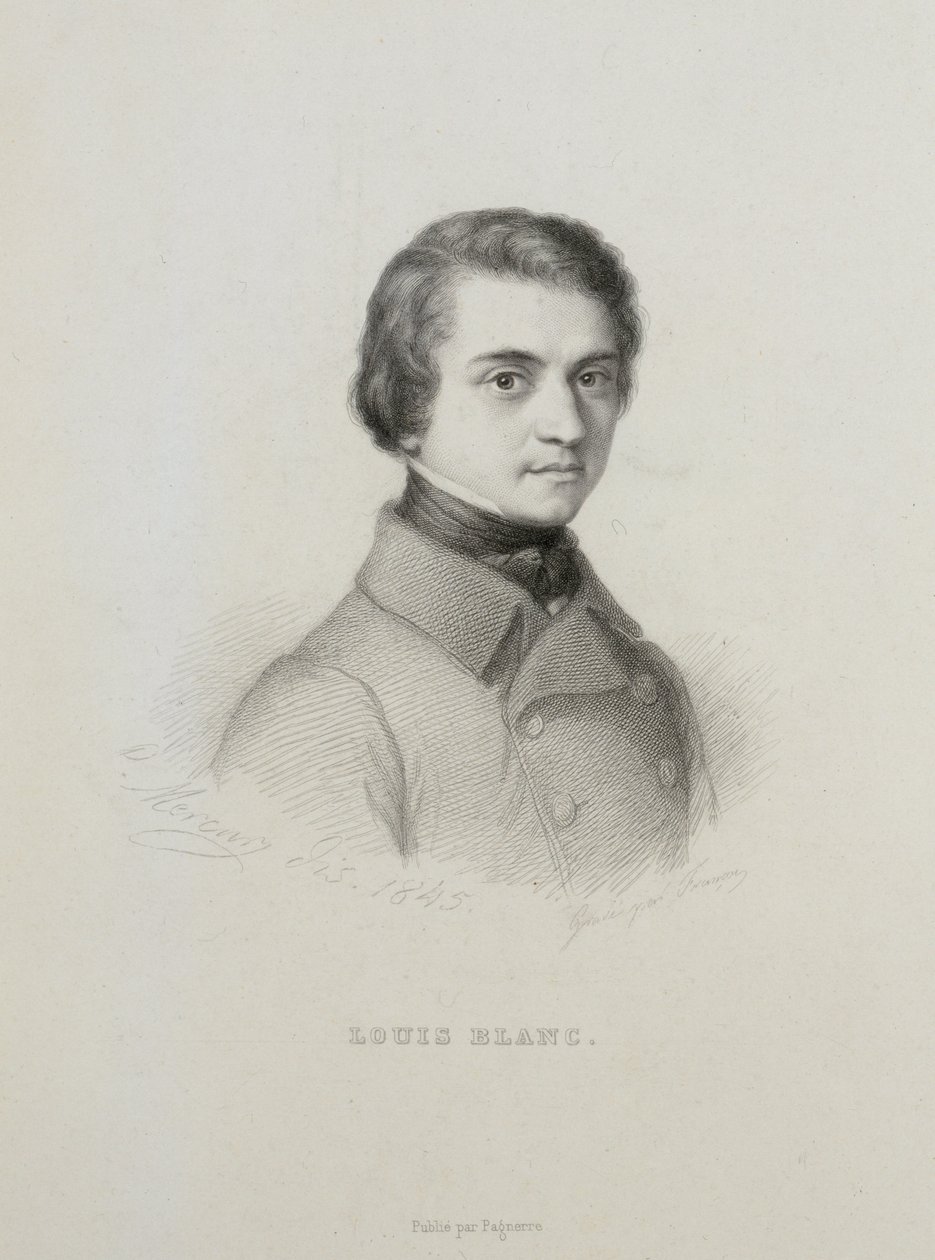 Portrett av Louis Blanc 1811-1882, 1845. av Unbekannt