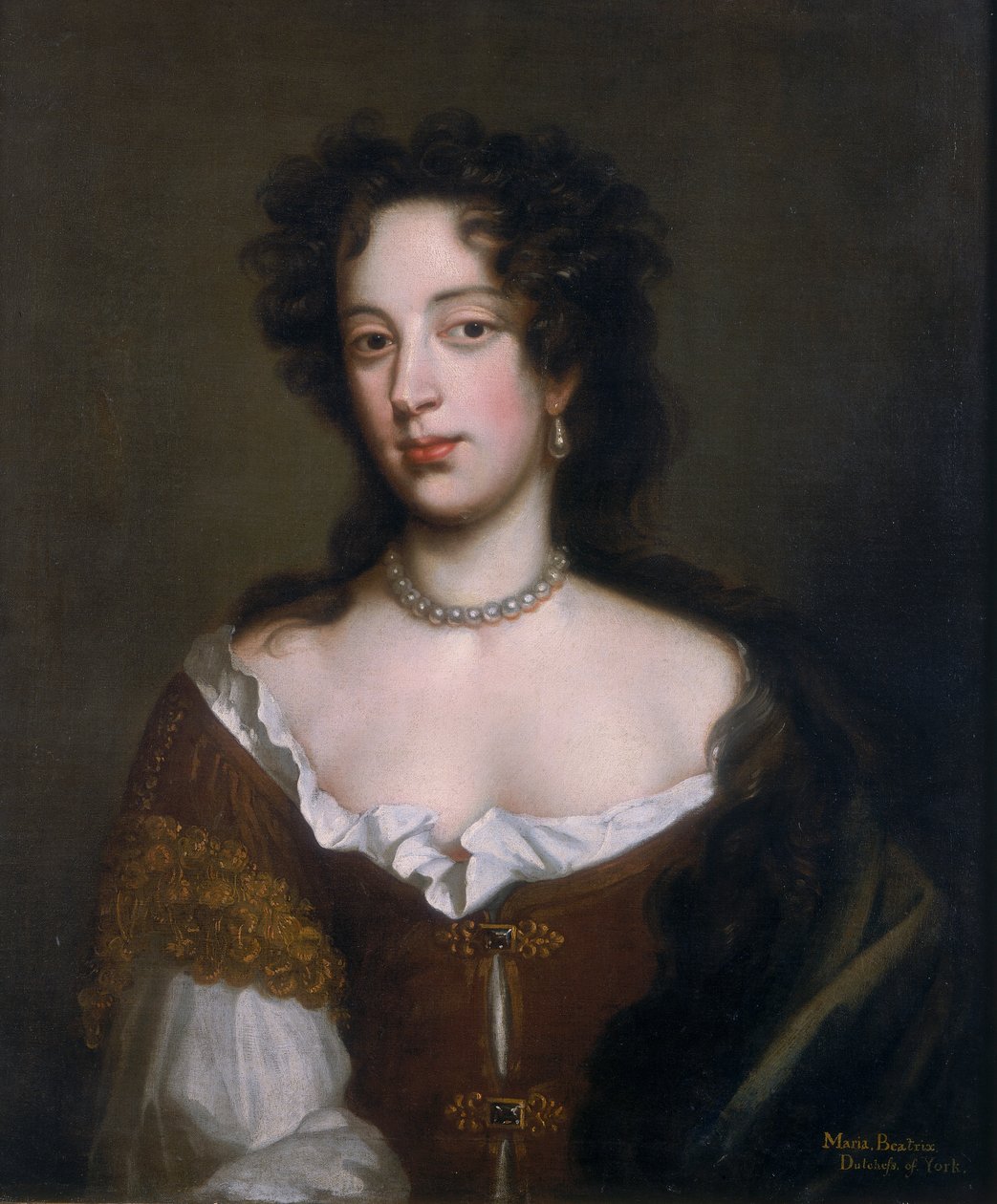 'Portrett av Maria av Modena', c1680 av Unbekannt