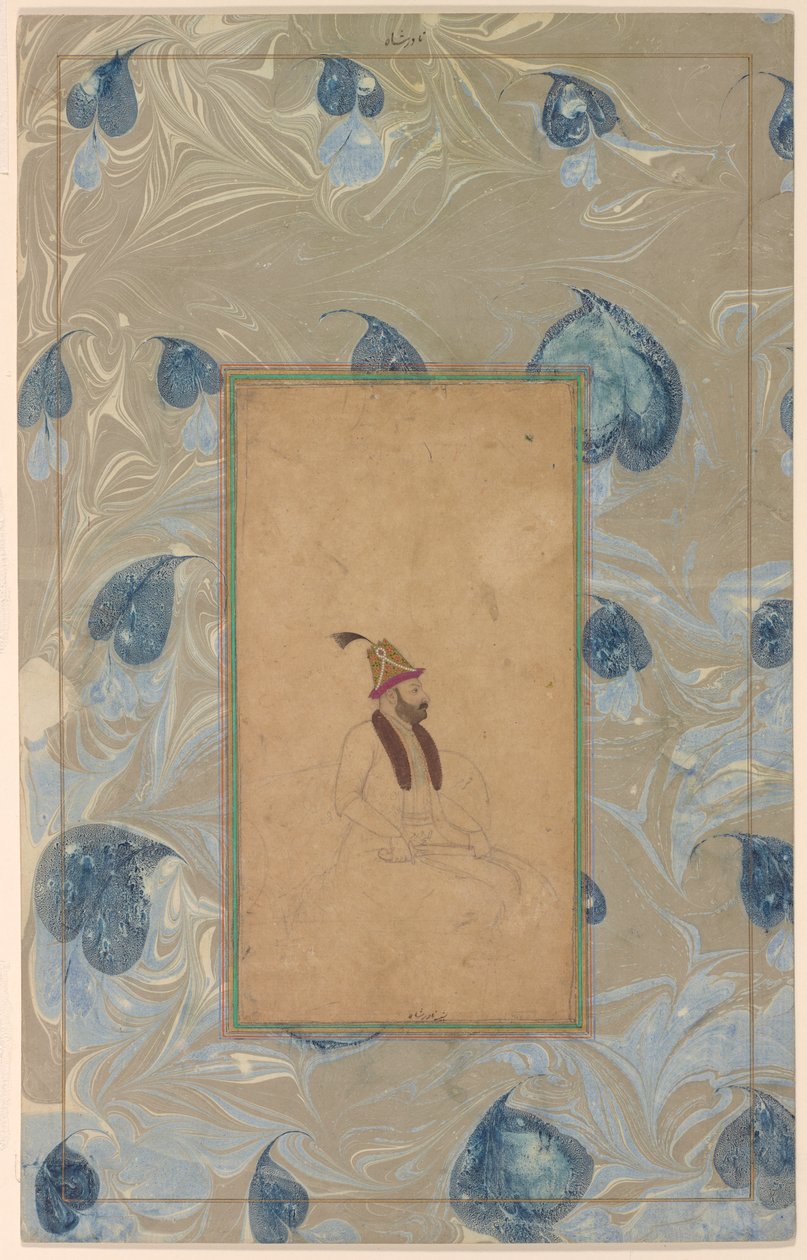 Portrett av Nadir Shah, midten av 1700-tallet. av Unbekannt