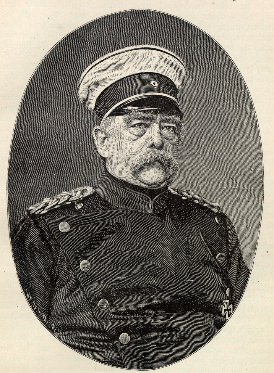 Portrett av Otto von Bismarck 1815-1898. av Unbekannt