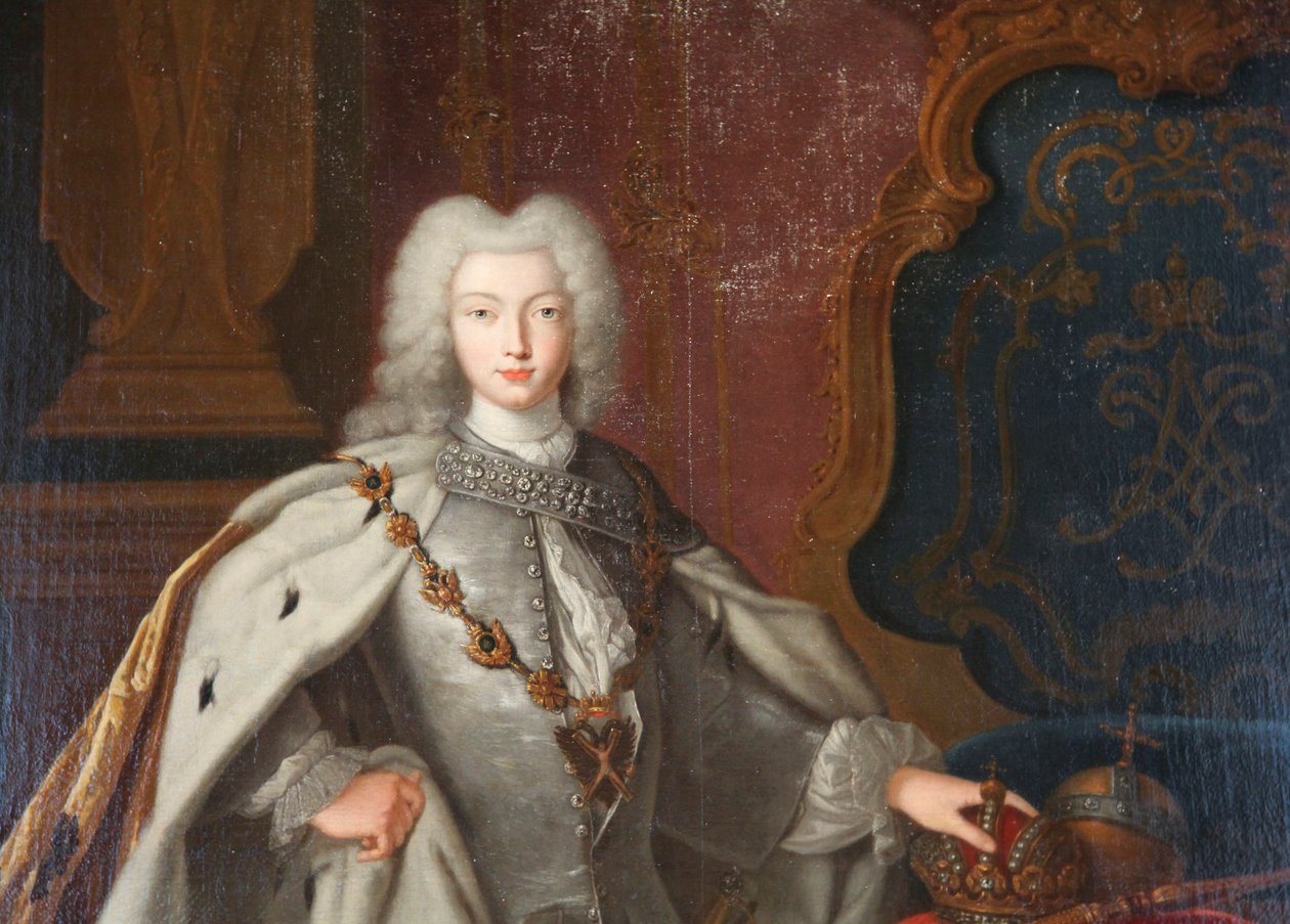 'Portrett av Peter II', c1728 av Unbekannt
