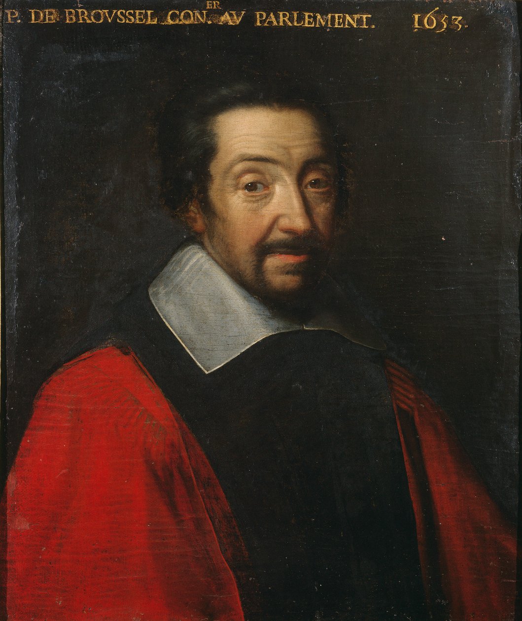 Portrett av Pierre Broussel 1576-1654, 1653. av Unbekannt