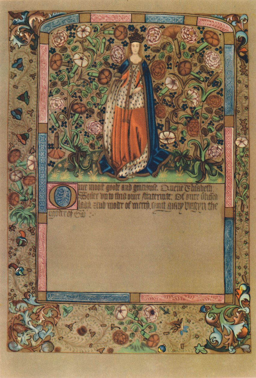 Portrett av dronning Elizabeth..., c1441-1689, 1948. av Unbekannt