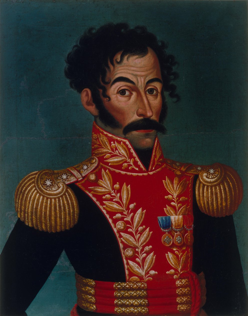 Portrett av Simon Bolivar, 1823. av Unbekannt
