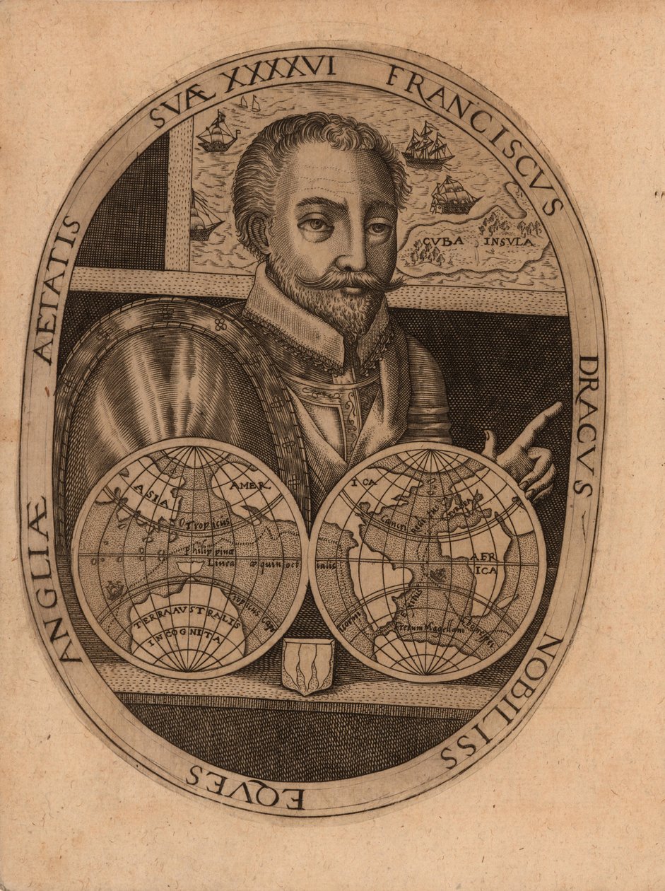 Portrett av Sir Francis Drake, 1596. av Unbekannt