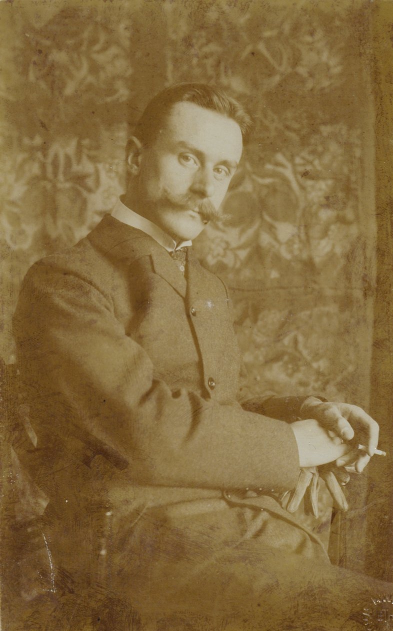 Portrett av Thomas Mann 1875-1955, ca. 1902. av Unbekannt