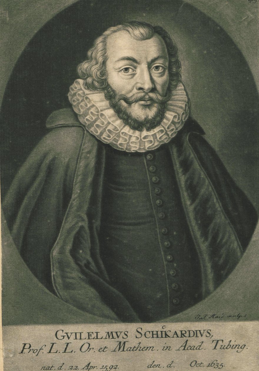 Portrett av Wilhelm Schickard 1592-1635. av Unbekannt